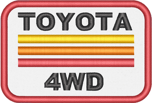 Vintage Toyota 4WD Stripes 2x3 Loyalty Patch Vintage Toyota 4WD Stripes 2x3 Loyalty Patch