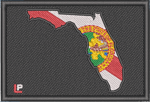 Florida Silhouette - Florida State Flag 2x3 Loyalty Patch Florida Silhouette - Florida State Flag 2x3 Loyalty Patch