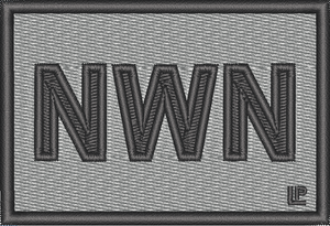NWN Newnan Black on Gray 2x3 Loyalty Patch NWN Newnan Black on Gray 2x3 Loyalty Patch