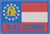 Georgia State Flag - Baldwin County 2x3 Loyalty Patch