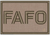 FAFO Coyote Tan w Coyote Brown 2x3 Loyalty Patch