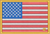 USA Flag Gold Border 2x3 Loyalty Patch