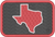 Texas Silhouette - Texas Tech 2x3 Loyalty Patch
