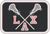 Lacrosse LAX Collection - Red White Black 2x3 Loyalty Patch