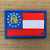 Georgia State Flag 2x3 Loyalty Patch