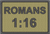 Romans 1:16 2x3 Loyalty Patch
