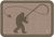 Fly Fishing Sasquatch (coyote) 2x3 Loyalty Patch - 5th Edition