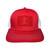 Ball Cap - Red with White Mesh