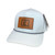 White Laser Cut 5 Panel Rope Hat