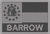 Georgia State Flag - Barrow County - Tactical Gray 2x3 Loyalty Patch