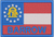 Georgia State Flag - Barrow County 2x3 Loyalty Patch