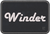 Winder White on Black 2x3 Loyalty Patch, 75% embroidery