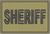 SHERIFF - Bagby Green w Black Text (Scorpion) 2x3 Loyalty Patch