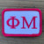 Phi Mu Officially Licensed 2x3 Loyalty Patch Phi Mu Officially Licensed 2x3 Loyalty Patch