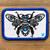 Bee's Eyes - Blue 2x3 Loyalty Patch by Clancy Weaver