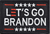 Let's Go Brandon Red and Black 75% Embroidered 2x3 Loyalty Patch