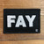 Fayetteville, FAY 100% embroidered patch, black