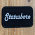 Statesboro, 75% embroidery, patch, white thread on black