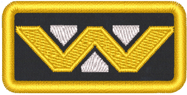 Weyland-Yutani Alien 1x2 Loyalty Patch w Sticker Converter