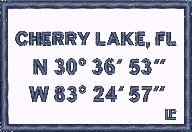 Cherry Lake Coordinates 2x3 Loyalty Patch