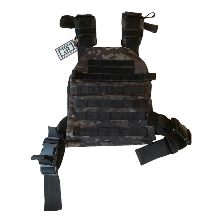 Tactical Weight / Plate Carrier - Black OCP Camouflage - FRONT