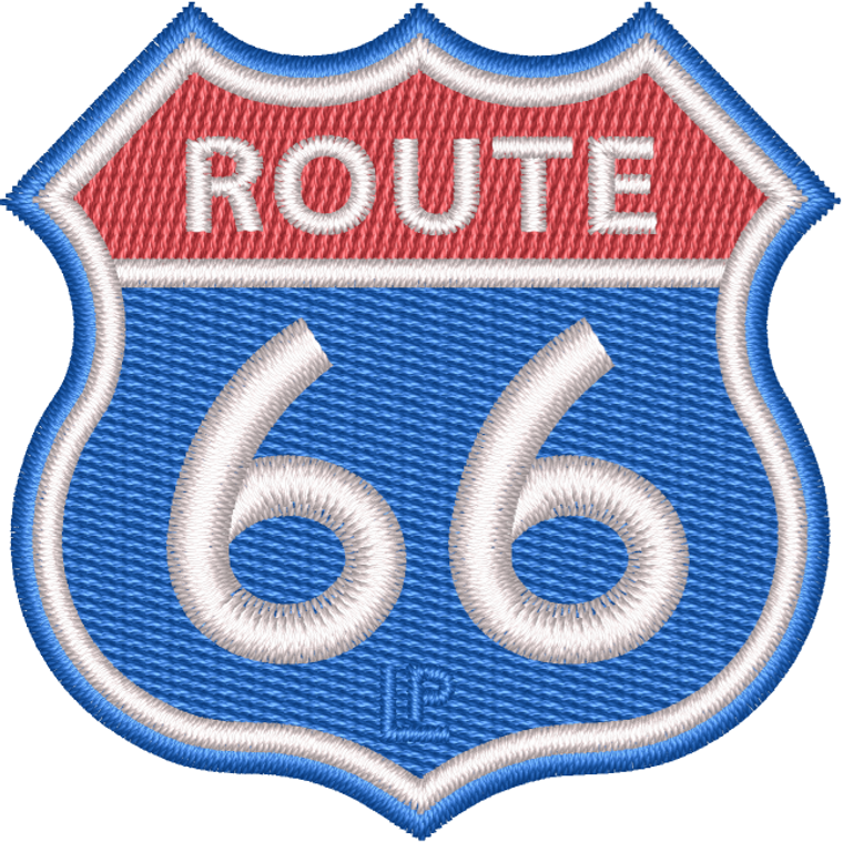 Route 66 Die Cut 2x2 Loyalty Patch