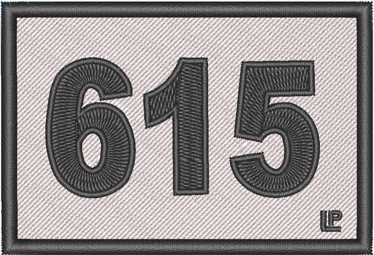 615 Nashville Area Code 2x3 Loyalty Patch