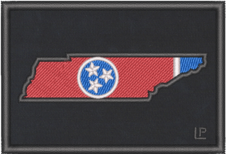Tennessee Silhouette - TN Flag 2x3 Loyalty Patch