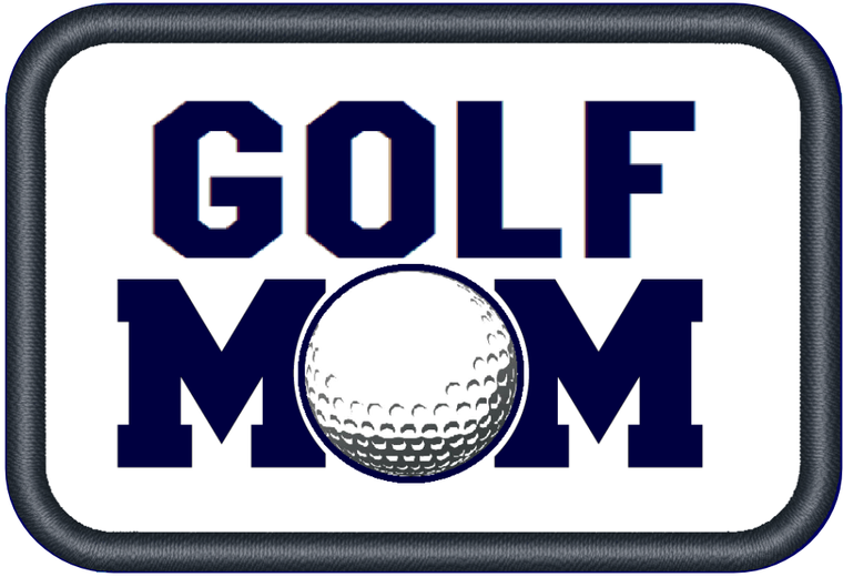 Golf Mom Sublimation Printed 2x3 Loyalty Patch