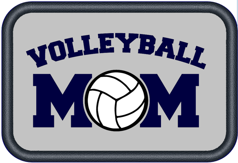 Volleyball Mom Sublimation Printed 2x3 Loyalty Patch