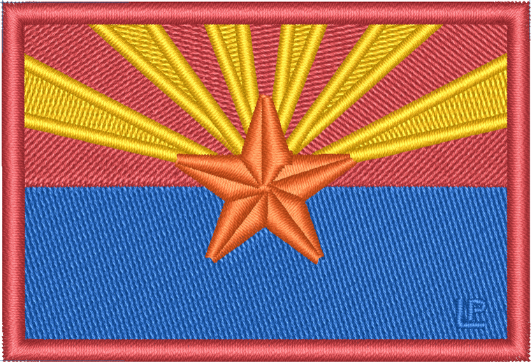 Arizona State Flag 2x3 Loyalty Patch