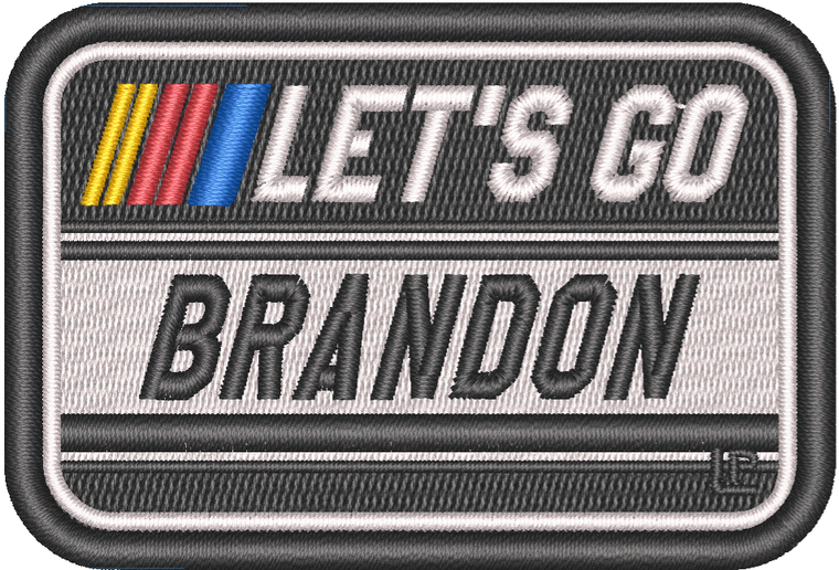 Let's Go Brandon Racing Colors  - 2x3 Loyalty Patch