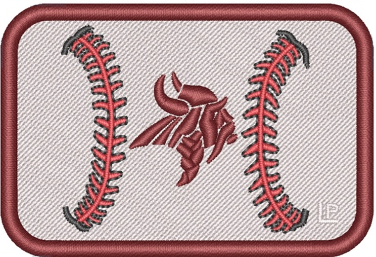 Northgate High School Viking Baseball 2x3 Loyalty Patch