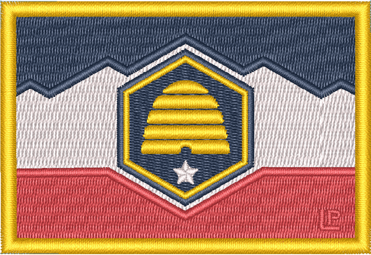 Utah State Flag 2x3 Loyalty Patch