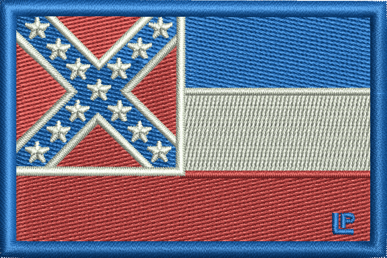 Mississippi State Flag (2001-2020) 2x3 Loyalty Patch