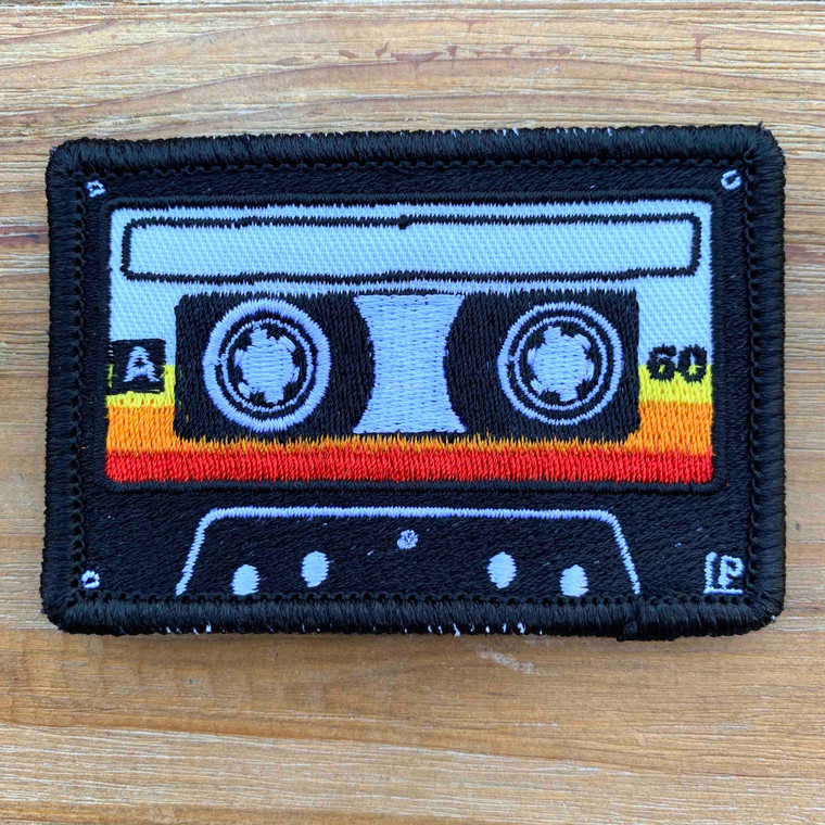 Cassette Tape 2x3 Writeable Loyalty Patch