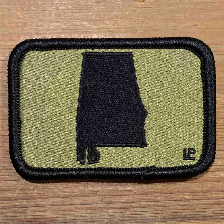 Alabama Silhouette - Scorpion Colors 2x3 Loyalty Patch