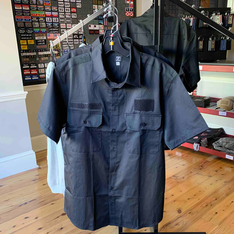 Work Shirt with Two Patch Panels