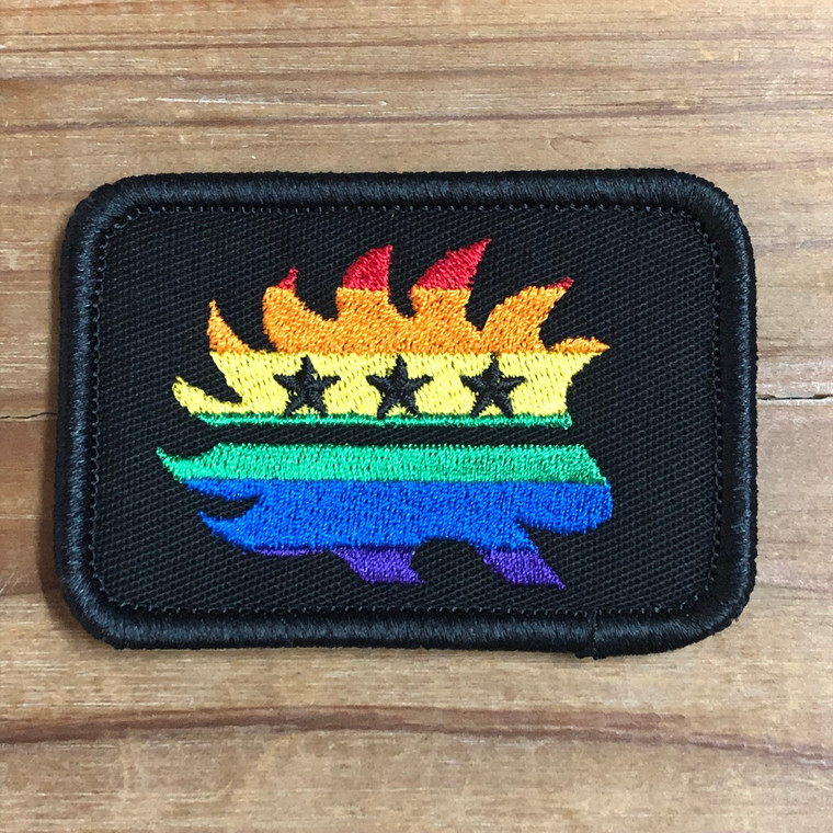 Libertarian Porcupine Pride embroidered patch