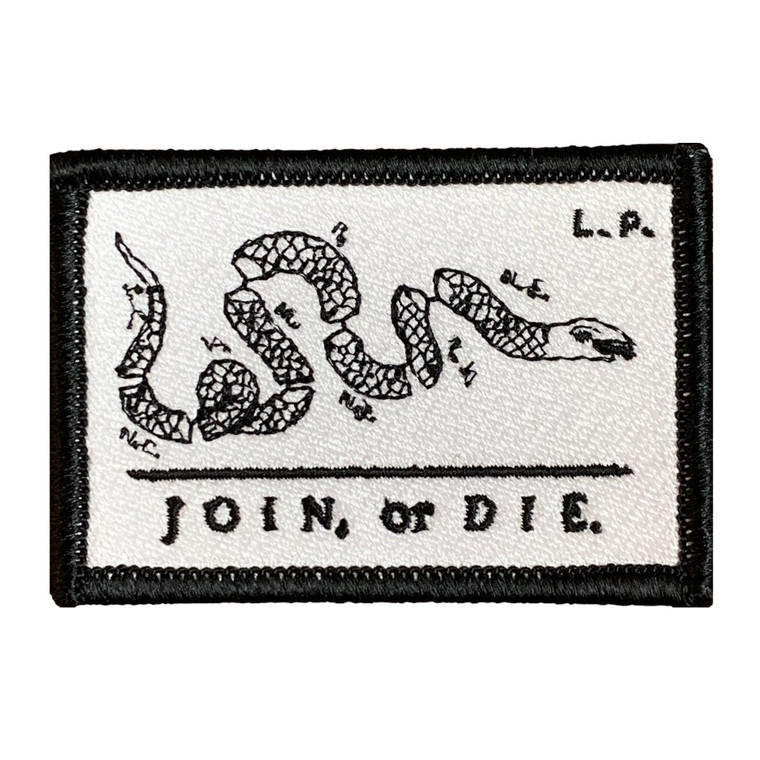 Join or Die Flag - 100% embroidery 2x3 Loyalty Patch