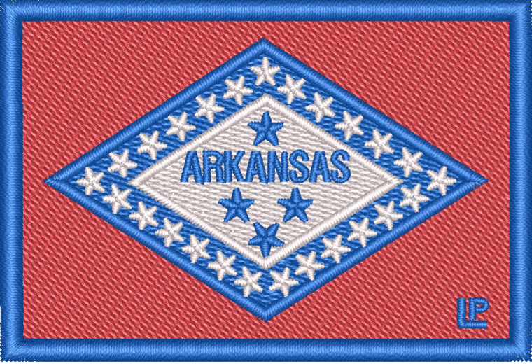 Arkansas State Flag 2x3 Loyalty Patch