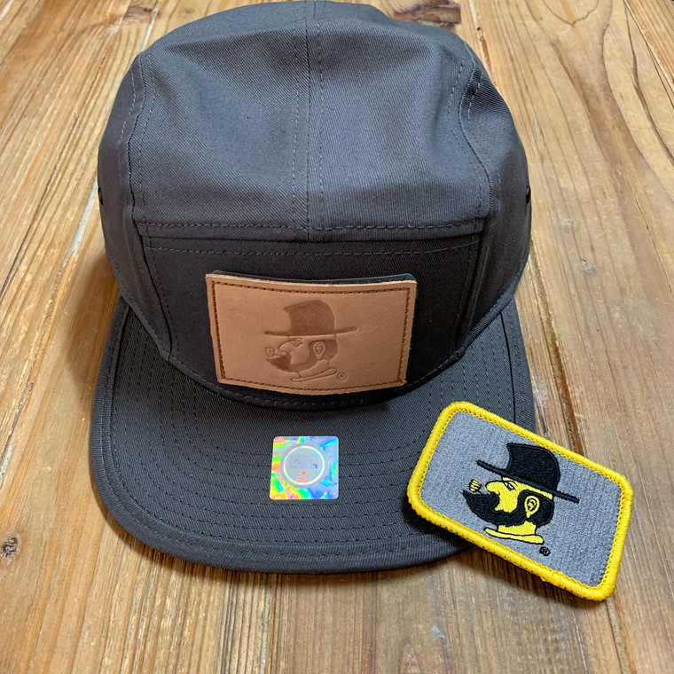 Appalachian State Gift Set - Charcoal Gray Camp Hat with Two Yosef Patches