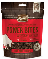 Merrick Big Power Bites Real Beef Recipe Grain-Free Soft & Chewy Dog Treats 6 oz