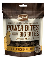 Merrick Big Power Bites Real Chicken Recipe Grain-Free Soft & Chewy Dog Treats 6 oz