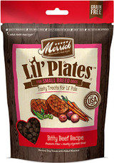 Merrick Lil' Plates For Small Breeds Bitty Beef Recipe Dog Treats 5 oz