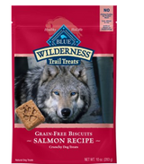 Blue Buffalo Wilderness Grain-Free Salmon Recipe Dog Biscuits 10 oz