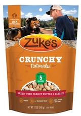 Zuke's Crunchy Naturals Baked With Peanut Butter & Berries Dog Treats 12 oz