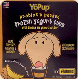 Yoghund Yopup Probiotic Packed Banana & Peanut Butter Frozen Yogurt Dog Treat 4 pk