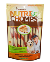Scott Pet Nutri Chomps Chicken Flavor Twists Rawhide-Free Mini Dog Treats 10 ct