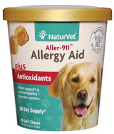 Naturvet Aller-911 Allergy Aid Dog Soft Chews Plus Antioxidants 70 ct